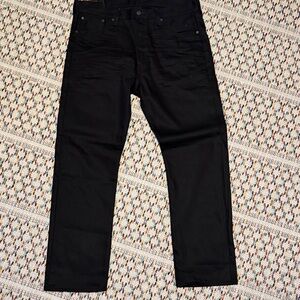501 Levi's Men's Classic Jet Black Straight Jeans